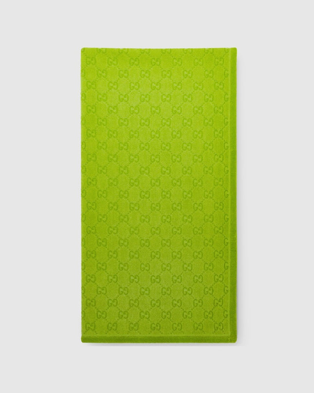 Gucci Gradient Green GG Cotton Beach Towel