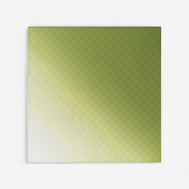 Gucci Gradient Green GG Cotton Pocket Square