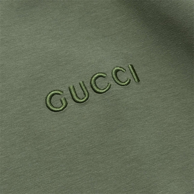 Gucci Green Zip-Up Cotton Hoodie