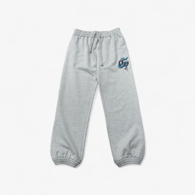 Gucci Grey Joggers with GG Snake Embroidery (Alternate Style)