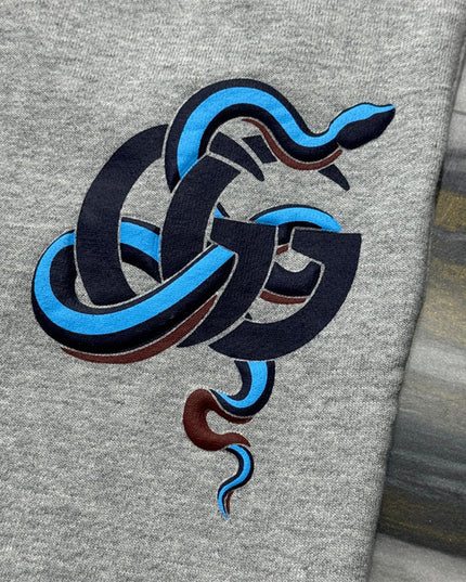 Gucci Grey Joggers with GG Snake Embroidery (Alternate Style)