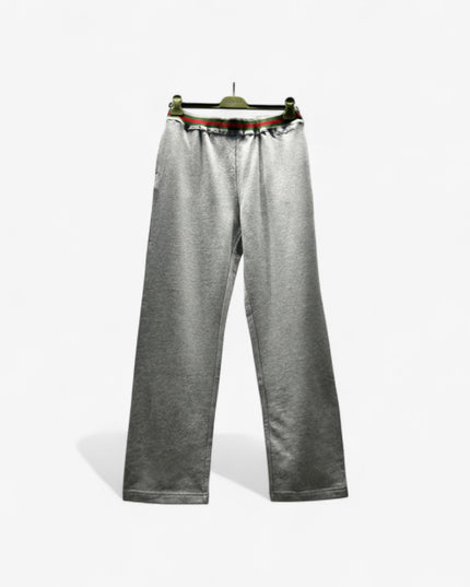 Gucci Grey Lounge Pants with Web Waistband