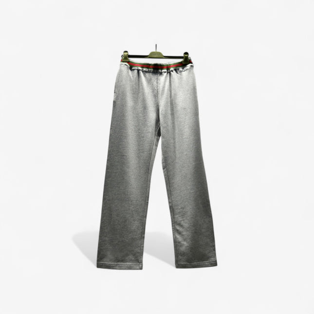 Gucci Grey Lounge Pants with Web Waistband