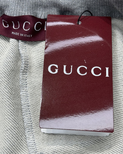 Gucci Grey Lounge Pants with Web Waistband