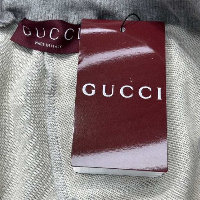Gucci Grey Lounge Pants with Web Waistband