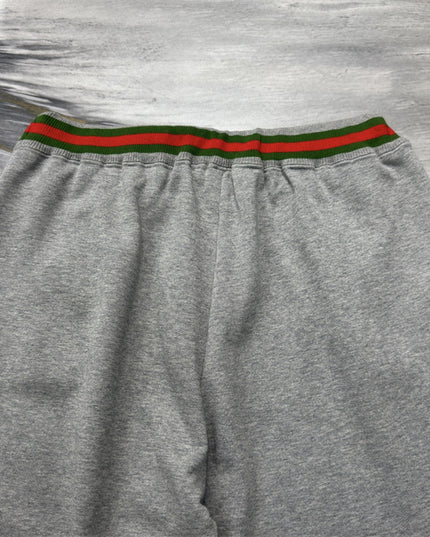 Gucci Grey Lounge Pants with Web Waistband