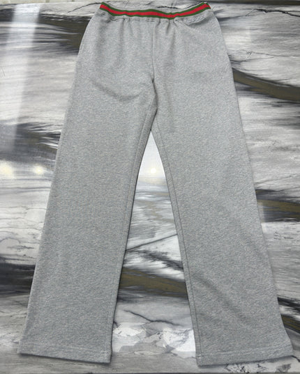 Gucci Grey Lounge Pants with Web Waistband