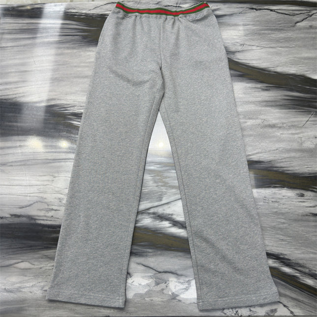 Gucci Grey Lounge Pants with Web Waistband