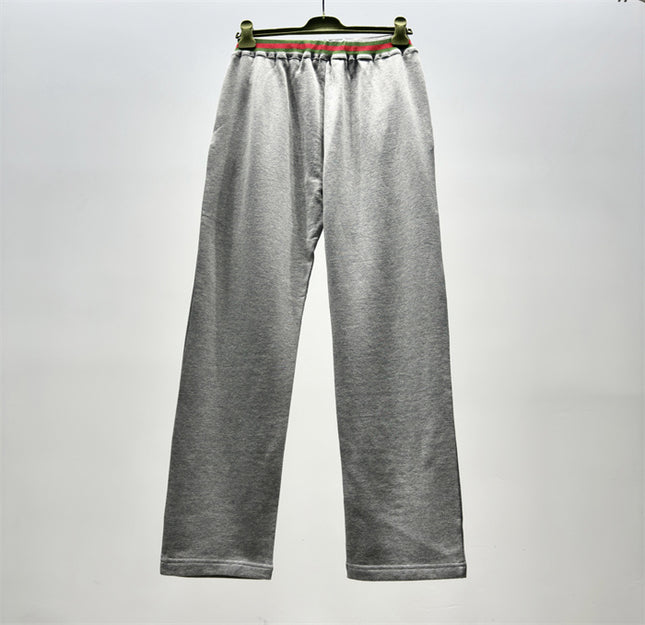 Gucci Grey Lounge Pants with Web Waistband