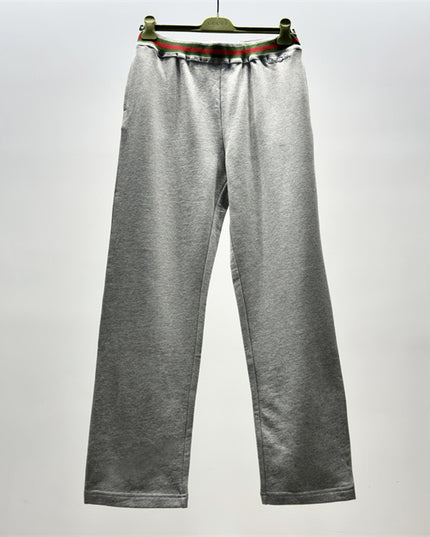 Gucci Grey Lounge Pants with Web Waistband