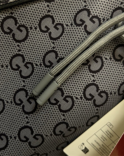 Gucci Grey Monogram Zip-Up Hoodie