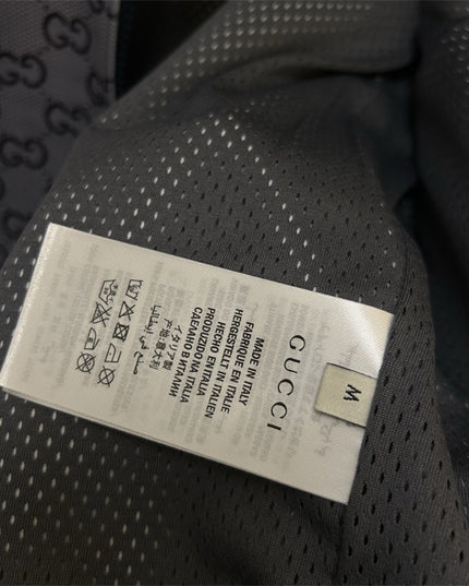 Gucci Grey Monogram Zip-Up Hoodie