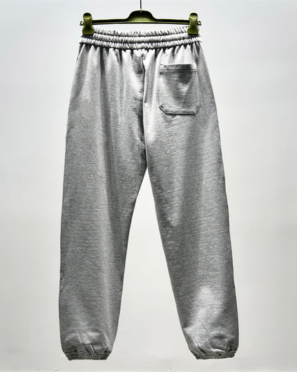 Gucci Grey Sweatpants with Blue Snake GG Embroidery