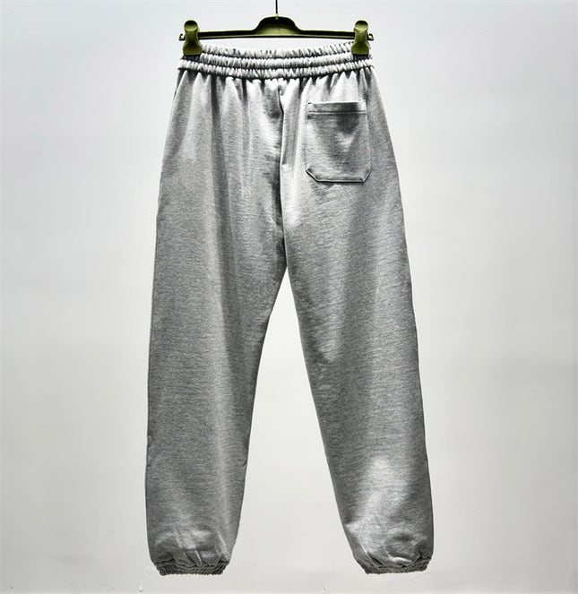 Gucci Grey Sweatpants with Blue Snake GG Embroidery