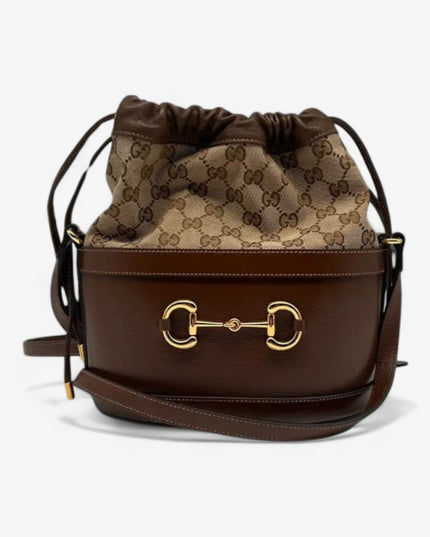 Gucci Horsebit 1955 Bucket Bag 602118 - Browm