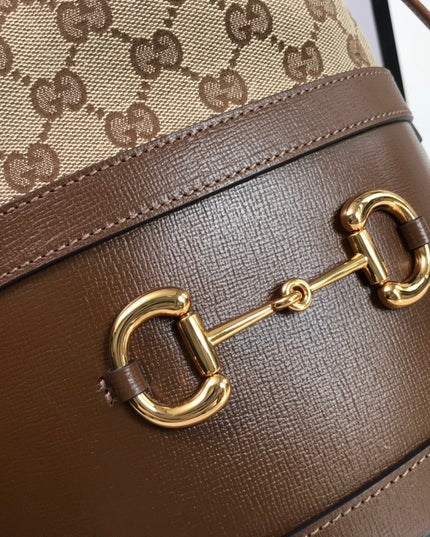 Gucci Horsebit 1955 Bucket Bag 602118 - Browm