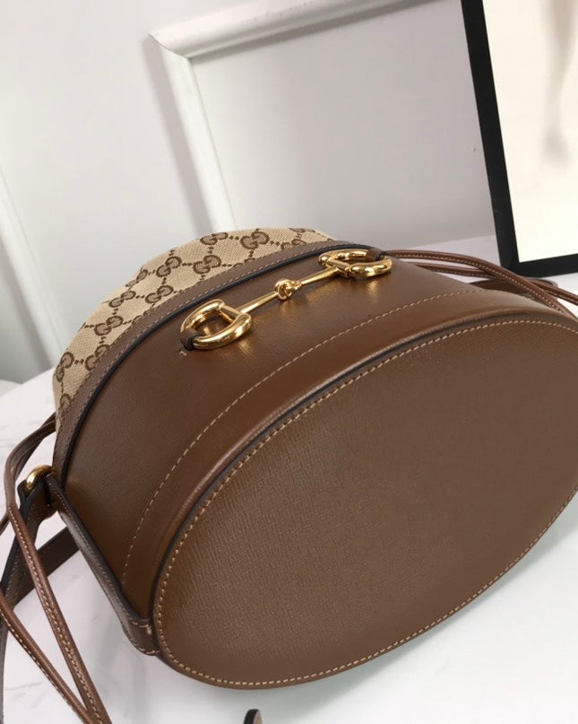 Gucci Horsebit 1955 Bucket Bag 602118 - Browm