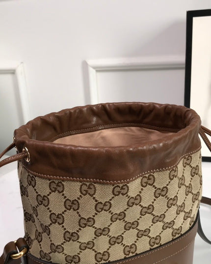 Gucci Horsebit 1955 Bucket Bag 602118 - Browm