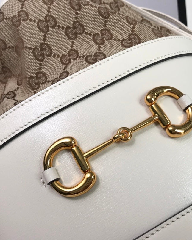 Gucci Horsebit 1955 Bucket Bag 602118 - Cream/Browm