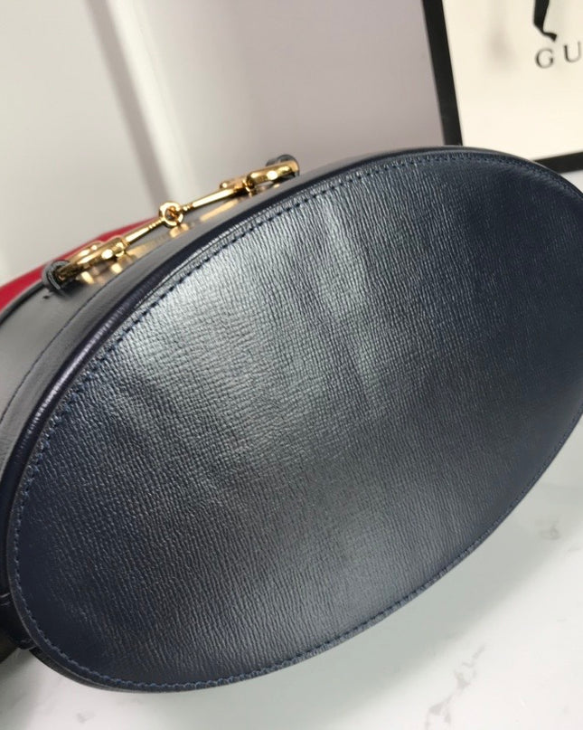 Gucci Horsebit 1955 Bucket Bag 602118 - Red/Black