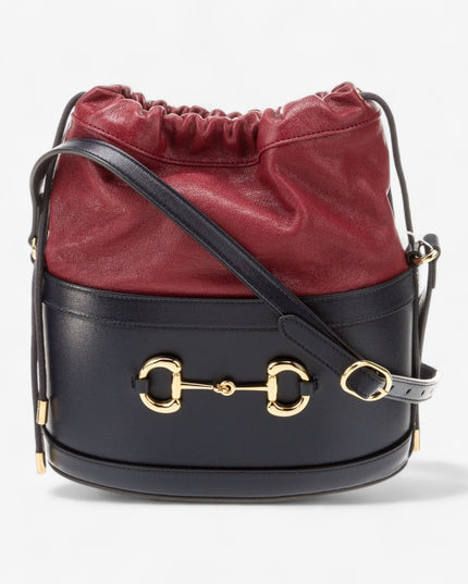 Gucci Horsebit 1955 Bucket Bag 602118 - Red/Black