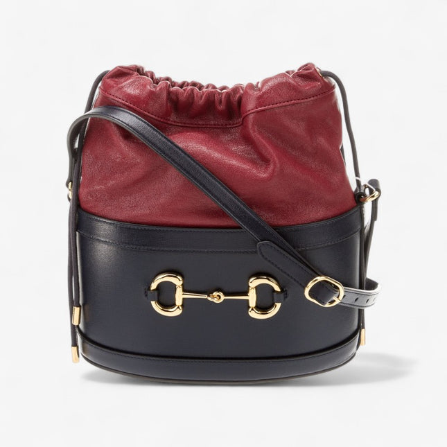 Gucci Horsebit 1955 Bucket Bag 602118 - Red/Black