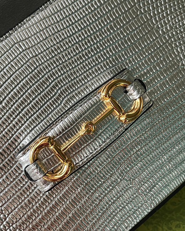 Gucci Horsebit 1955 Lizard Mini Bag 675801