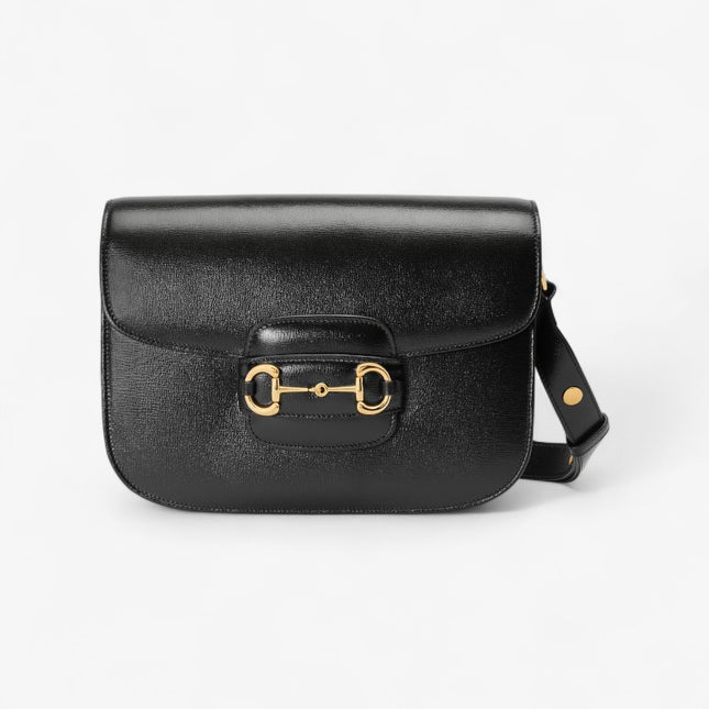 Gucci Horsebit 1955 Black Leather Mini Shoulder Bag
