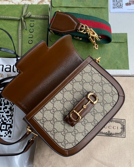 Gucci Horsebit 1955 GG Supreme Mini Shoulder Bag