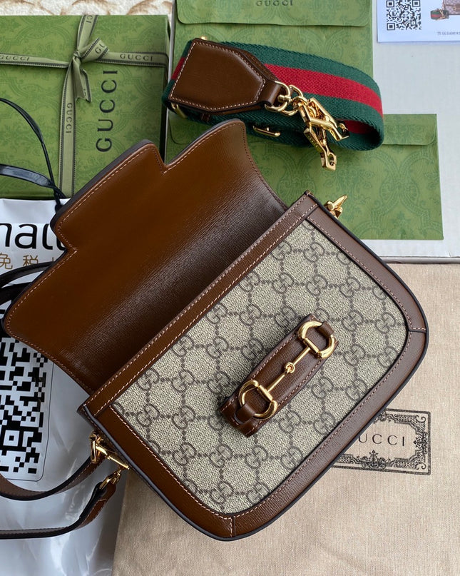 Gucci Horsebit 1955 GG Supreme Mini Shoulder Bag
