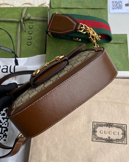 Gucci Horsebit 1955 GG Supreme Mini Shoulder Bag