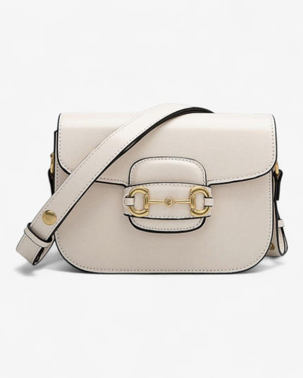 Gucci Horsebit 1955 White Leather Mini Shoulder Bag