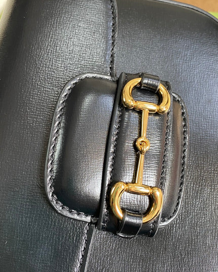 Gucci Horsebit 1955 Black Leather Mini Shoulder Bag