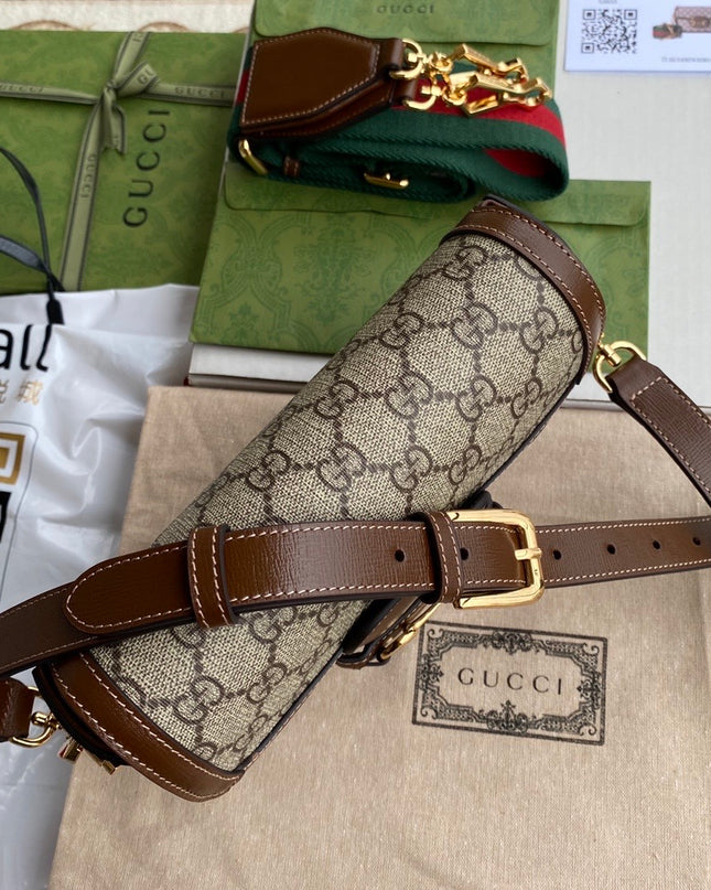 Gucci Horsebit 1955 GG Supreme Mini Shoulder Bag