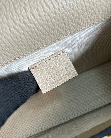 Gucci Horsebit 1955 Mini Bag – Beige/Ebony White