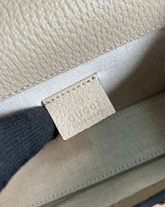 Gucci Horsebit 1955 Mini Bag – Beige/Ebony White