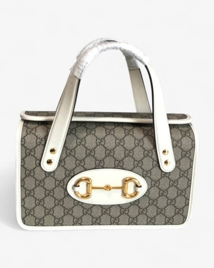 Gucci Horsebit 1955 Small Top Handle Bag 627323 - Grey