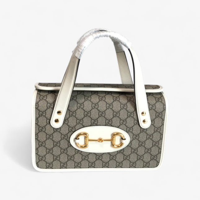 Gucci Horsebit 1955 Small Top Handle Bag 627323 - Grey