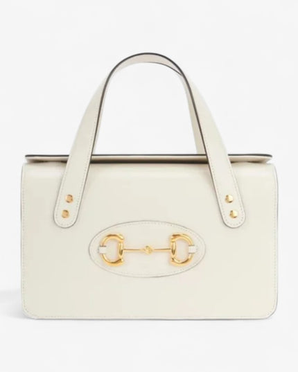 Gucci Horsebit 1955 Small Top Handle Bag 627323 - White