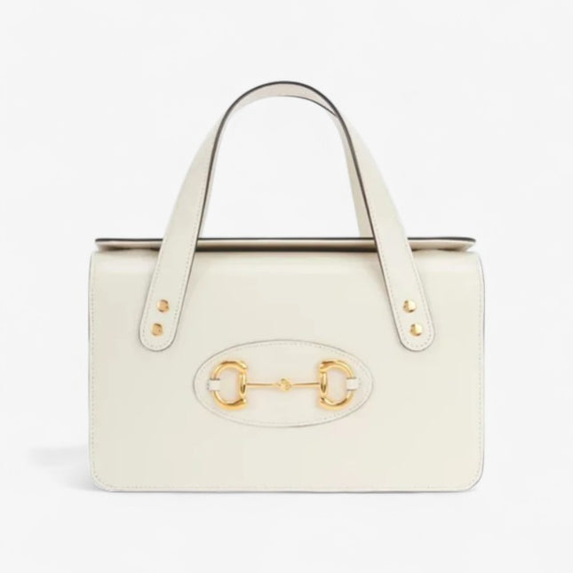 Gucci Horsebit 1955 Small Top Handle Bag 627323 - White
