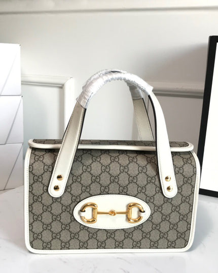 Gucci Horsebit 1955 Small Top Handle Bag 627323 - Grey