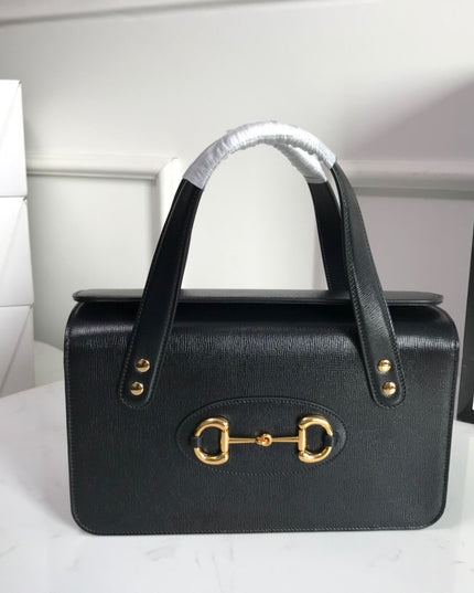 Gucci Horsebit 1955 Small Top Handle Bag 627323 - Black