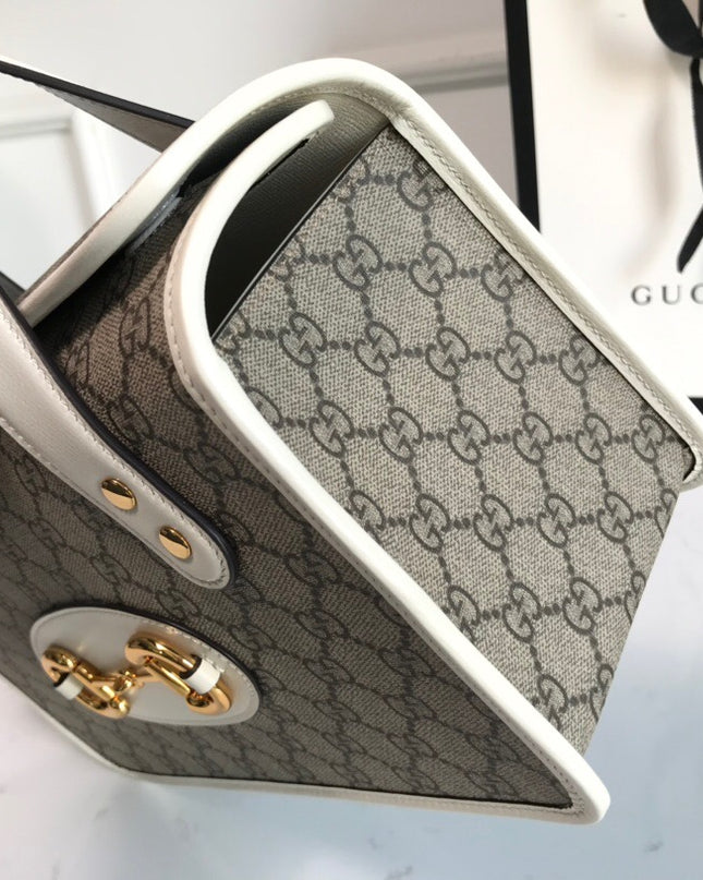 Gucci Horsebit 1955 Small Top Handle Bag 627323 - Grey