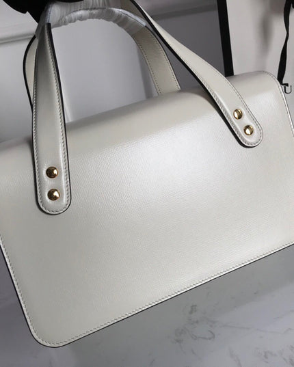 Gucci Horsebit 1955 Small Top Handle Bag 627323 - White