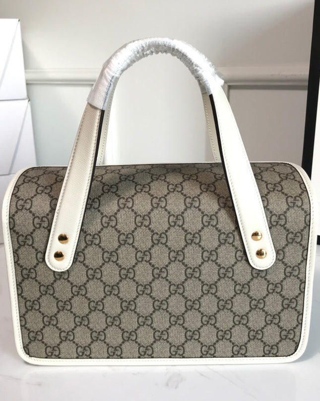 Gucci Horsebit 1955 Small Top Handle Bag 627323 - Grey