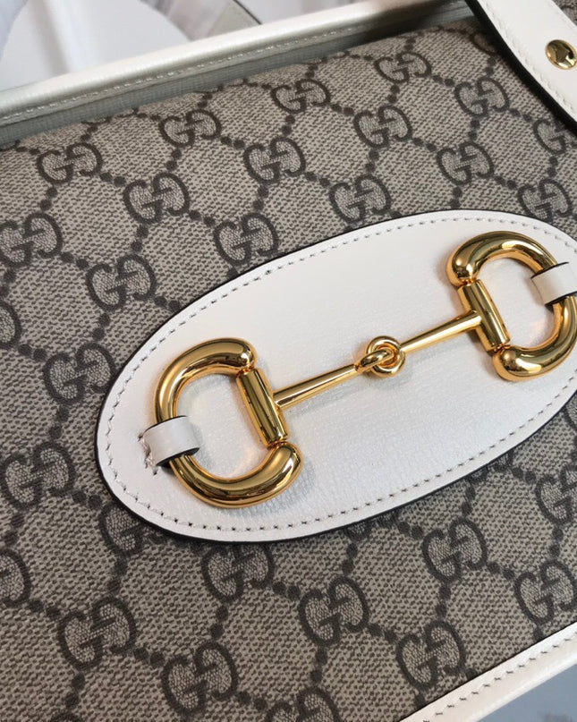 Gucci Horsebit 1955 Small Top Handle Bag 627323 - Grey