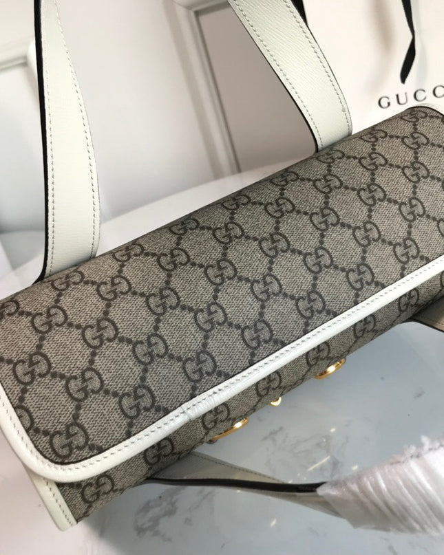 Gucci Horsebit 1955 Small Top Handle Bag 627323 - Grey