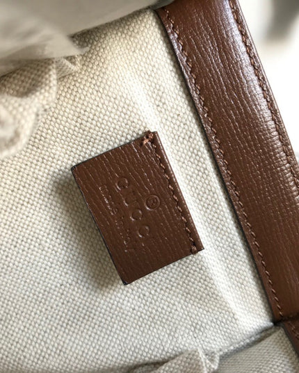 Gucci Horsebit 1955 Small Top Handle Bag 627323 - Brown