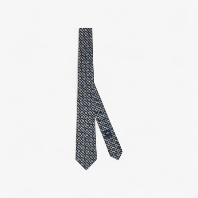 Gucci Horsebit Silk Jacquard Tie – Navy