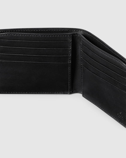 Gucci Imprint Black Embossed Leather Bi-Fold Wallet
